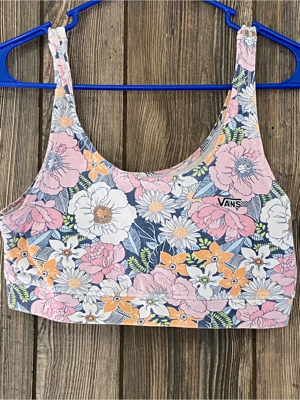 Vans Pink Multi Floral Sports Bra